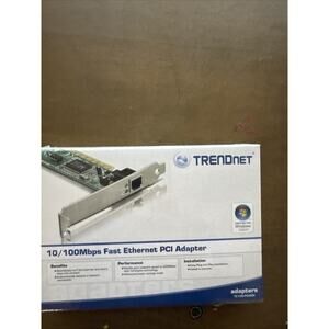 Trendnet PCI Adapter Ethernet TE100-PCIWN 10/100Mbps H/W:2.2R New In Box